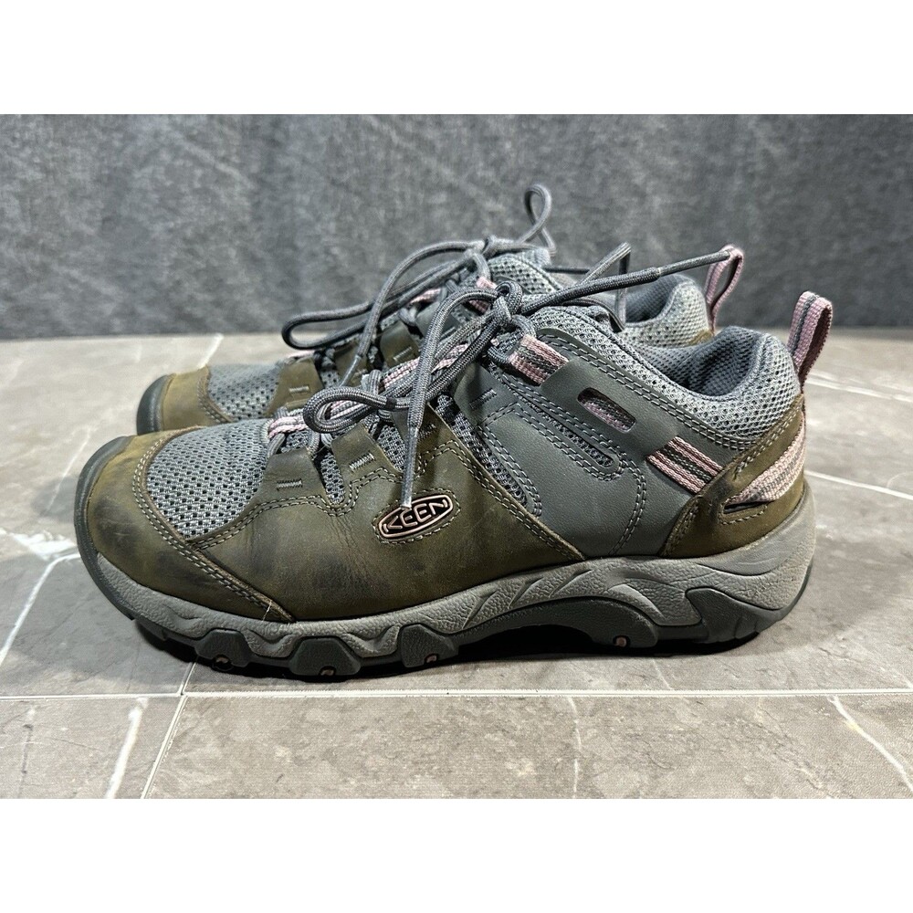 Keen | Steens Vent Shoe Waterproof Lace Up Hiking Boots Gray Brown Size 8.5